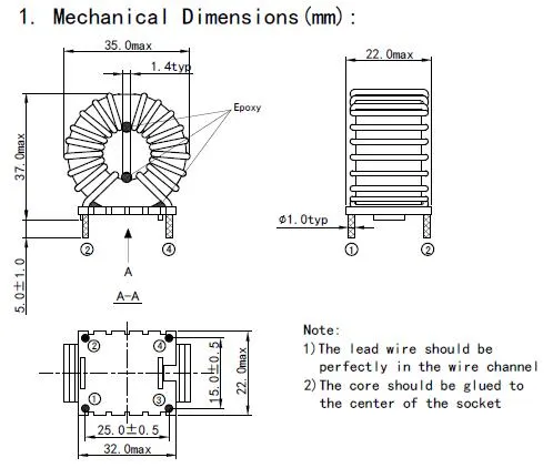 Ikp Electronics Vertical Common Mode Choke, Top China Inductor Manufacturer