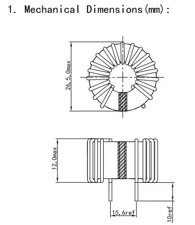 21AWG Standard Common Mode Choke Inductor voor Lasmachine