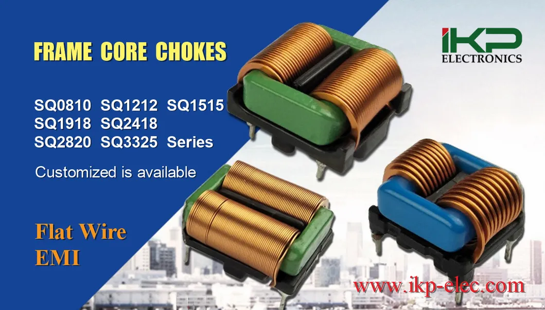 Verticale wikkelinductie met platte draad Ikp Common Mode Choke Inducteurs