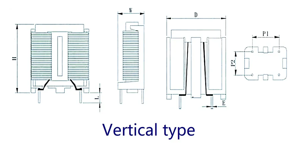 Frame kern platte draad wikkeling gemeenschappelijke modus choke spiraal filter inductoren