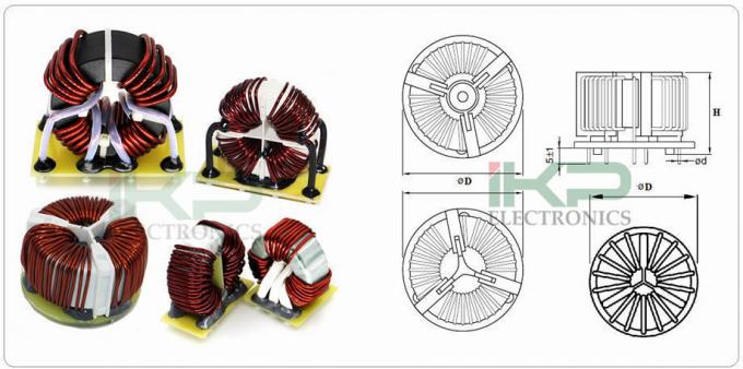 IKP ontworpen Toroidale amorfe/nano-kristallijn kern High Frequency Common Mode Choke Coils