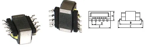 RoHS Compliant SMD Er 14.5 Hoogfrequente Transformator